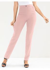 Classic Basics Damen Stretch-Hose, rosa, Gr. 26, unifarben, 72% Viskose, 25% Polyamid, 3% Elasthan, Hosen