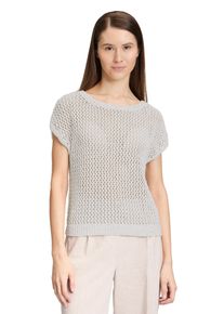 BETTY & CO BETTY & CO Damen Stricktop "Betty & Co Strickpullover mit Effektgarn", weiß, feminin, Gr. 44, Strick, Obermaterial: 38% Baumwolle, 36% Polyester, 26%