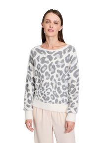 BETTY & CO BETTY & CO Damen Strickpullover "Betty & Co Strickpullover mit U-Boot-Ausschnitt", grau, modisch, Gr. 40, Strick, Obermaterial: 80% Polyamid, 11%