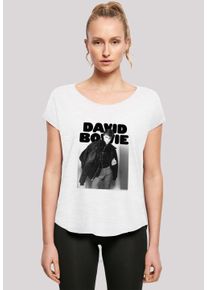 F4NT4STIC Damen T-Shirt "David Bowie Jacket Photograph", weiß, casual, Gr. XXL, Obermaterial: 100% Baumwolle, Shirts, Print