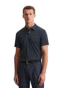 Marc O'Polo MARC O'POLO Herren Poloshirt "in softer Slub-Jersey-Qualität", blau, casual, Gr. M, unifarben, Obermaterial: 100% Baumwolle, Shirts
