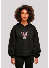 F4NT4STIC Damen Sweatshirt "Niedlicher Hase mit Schleife", schwarz, casual, Gr. M, Obermaterial: 100% Baumwolle, Sweatshirts, Premium Qualität
