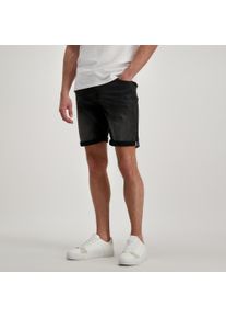 Cars Jeans Herren Jeansshorts "HUNTER SHORT", schwarz, modisch, Gr. XS, unifarben, Web, Obermaterial: 99% Baumwolle, 1% Elasthan, Jeans