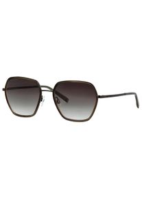 Marc O'Polo MARC O'POLO Damen Sonnenbrille "505122"oliv verlauf, casual, Brillen, Form Hexagon, hochwertigen Verlaufsgläsern, Polyamid UV 400