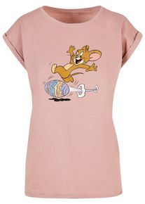 ABSOLUTE CULT Herren T-Shirt "ABSOLUTE CULT Damen Ladies Tom and Jerry - Egg Run T-Shirt", rosa, casual, Gr. XL, bedruckt, 100% Baumwolle, Shirts