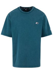 Herren T-Shirt "Starter Black Label Starter Essential Oversize Acid Tee"teal acid washed, casual, Gr. S, STARTER Black Label, bedruckt, 100%
