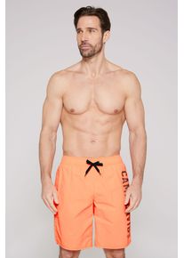 CAMP DAVID Herren Badeshorts, orange, Gr. XXL, bedruckt, Polyamid, Badehosen, mit Einschubtaschen