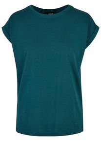 Urban Classics Herren Kurzarmshirt "Urban Classics Damen Ladies Extended Shoulder Tee", grün, casual, Gr. S, unifarben, 100% Baumwolle, Shirts