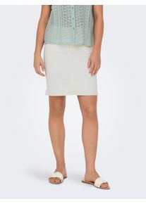 Only Damen Jeansrock "ONLWONDER HW DNM SKIRT PIM NOOS", beige, modisch, Gr. XS, unifarben, Denim/Jeans, Obermaterial: 79% Baumwolle, 20% Polyester,