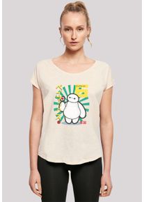 F4NT4STIC Damen T-Shirt "Big Hero 6 Baymax Lollypop", weiß, casual, Gr. XXL, Obermaterial: 100% Baumwolle, Shirts, Premium Qualität
