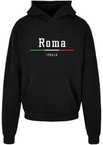 Merchcode Herren Kapuzensweatshirt "Merchcode Herren Roma X Ultra Heavy Hoody", schwarz, Gr. L, bedruckt, 100% Baumwolle, Sweatshirts