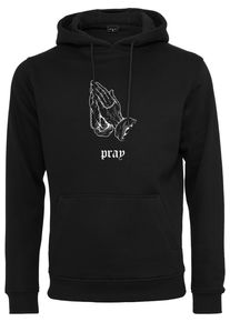 MisterTee Herren Sweatshirt "MisterTee Herren Dark Pray Hoody", schwarz, Gr. S, unifarben, 65% Baumwolle, 35% Polyester, Sweatshirts
