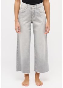 Angels Damen Straight-Jeans "Linn", grau, casual, Gr. 42, Denim/Jeans, Obermaterial: 89% Baumwolle, 8% Polyester, 3% Elasthan, Jeans, Culotte