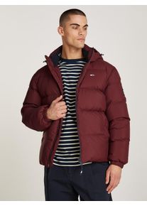 Tommy Jeans Herren Steppjacke "TJM ESSENTIAL DOWN JACKET EXT", rot, casual, Gr. XXXL, Web, Obermaterial: 100% Polyester, Jacken