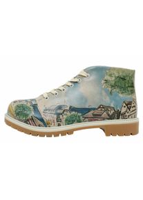 DOGO Damen Stiefel "Shortcut Boots Travel Fills The Soul Damen Stiefel / Female", Gr. 38, bunt, Lederimitat, Schuhe, Vegan