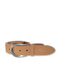 Silbergift Damen Ledergürtel, braun, modisch,casual,klassisch, Gr. 80, unifarben, Rindsleder, Gürtel, mit fein genarbter Oberfläche, geschwärzte