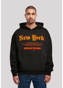 F4NT4STIC Herren Kapuzenpullover "New York OVERSIZE HOODIE", schwarz, casual, Gr. XL, Obermaterial: 100% Baumwolle, Pullover, Print