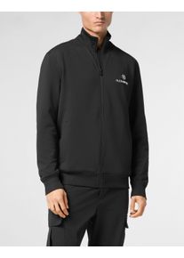 Plein Sport Herren Yoga-Sweatjacke "Sweatjacke", schwarz, Gr. XL, Obermaterial: 95% Polyester, 5% Elasthan, Sweatjacken