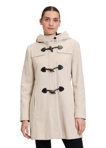 Gil Bret Damen Dufflecoat, beige, casual, Gr. 42, unifarben, Web, Obermaterial: 70% Wolle, 20% Polyester, 10% Polyamid, Mäntel, mit Wolle und Kapuze