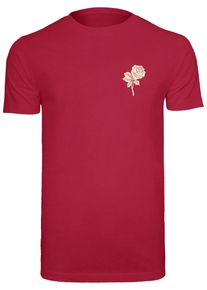 MisterTee Herren Kurzarmshirt "MisterTee Herren Wasted Youth Tee", rot, casual, Gr. XXL, bedruckt, 100% Baumwolle, Shirts