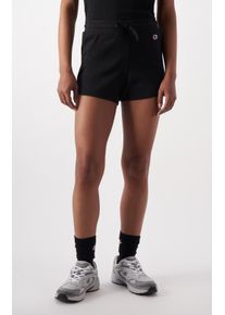 Champion Damen Shorts, schwarz, sportlich, Gr. S, Obermaterial: 100% Baumwolle, Hosen