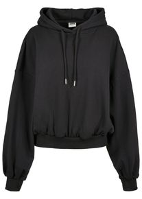 Urban Classics Damen Rundhalspullover "Urban Classics Damen Ladies Organic Oversized Terry Hoody", schwarz, casual, Gr. XS, unifarben, 100%