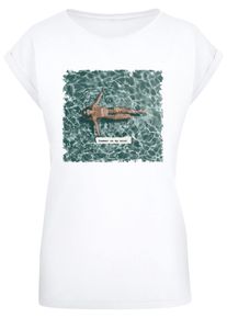 Merchcode Herren T-Shirt "Merchcode Damen Ladies Summer - On My Mind T-Shirt", weiß, casual, Gr. XS, bedruckt, 100% Baumwolle, Shirts