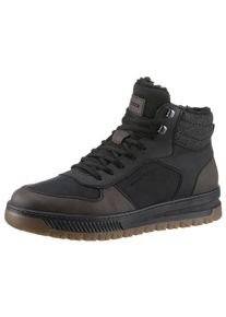 Rieker Herren Winterboots, Gr. 42, braun, Lederimitat, Textil, sportlich, Schuhe, mit wasserabweisender RiekerTEX-Membran