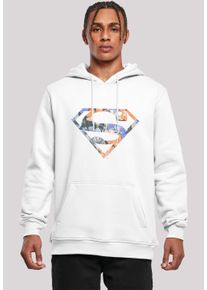 F4NT4STIC Herren Sweatshirt "Hoodie DC Comics Superman Floral Logo Superheld", weiß, casual, Gr. XXXL, Obermaterial: 65% Baumwolle, 35% Polyester,