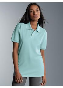 TRIGEMA Damen Poloshirt "TRIGEMA Poloshirt DELUXE Piqué", blau, Basic, Gr. M, 100% Baumwolle, Shirts
