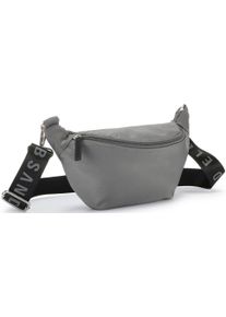 ELBSAND Damen Bauchtasche "Umhängetasche", grau, Textil, unifarben, clean, Taschen, Crossbody Bag, Gürteltasche, Brusttasche, Hüfttasche VEGAN