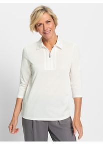 CLASSIC Damen Poloshirt "Poloshirt", beige, Gr. 40, unifarben, 62% Baumwolle, 38% Polyester, Shirts