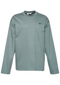 DEF Herren Longsleeve "DEF Herren DEF Everyday Longsleeve", grün, klassisch, Gr. S, bedruckt, 100% Baumwolle, Shirts