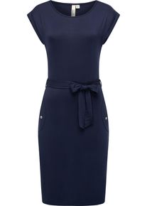 Ragwear Damen Sommerkleid "Taggien", blau, casual, Gr. L, Material: 95% Viskose, 5% Elasthan, Kleider, Knielanges, leichtes Midikleid