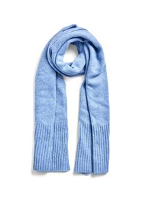 Pieces Damen Strickschal "PCMOCCA LONG SCARF NOOS BC", blau, modisch, unifarben, Strick, Materialmix, Modetücher