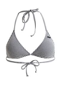 Roxy Damen Triangel-Bikini-Top "Gingham", grau, Gr. XXL, 62% Polyester, 33% Nylon, 5% Elasthan, Bikini-Oberteile
