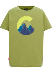 Trollkids Kinder T-Shirt "KIDS HALSAFJORD T", grün, sportlich, Gr. 116, Obermaterial: 100% Baumwolle, Shirts