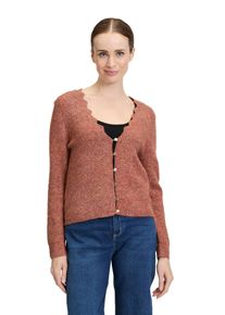 Cartoon Damen Strickjacke "Cartoon Strick-Cardigan mit V-Ausschnitt", braun, modisch, Gr. 42, Obermaterial: 30% Polyamid, 30% Wolle, 29% Polyacryl,