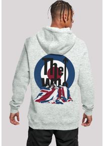 F4NT4STIC Herren Kapuzenpullover "The Who Flag Blanket", grau, casual, Gr. M, Obermaterial: 65% Baumwolle, 35% Polyester, Pullover, Premium Qualität