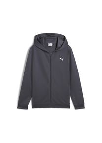 Puma Kinder Kapuzensweatjacke "TAD ESS FULL ZIP JACKET B", grau, sportlich, Gr. 176, bedruckt, Piquu00e9, Obermaterial: 100% Polyester, Sweatjacken