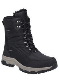 Josef Seibel Damen Winterboots "Davos 52", Gr. 41, schwarz, Lederimitat, Textil, unifarben, casual, Schuhe, Snowboots, Winterboots, Stiefel mit