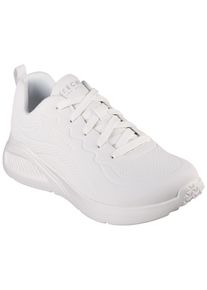 Skechers Damen Sneaker "UNO LITE", Gr. 40, weiß, Lederimitat, unifarben, casual, Schuhe, Freizeitschuh, Halbschuh, Schnürschuh im monochromen Look