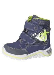 Ricosta Kinder Klettstiefel "Flex WMS: normal", Gr. 26, blau, Lederimitat, Textil, kontrastfarbene Details, casual, Schuhe, Kindergartenschuh,