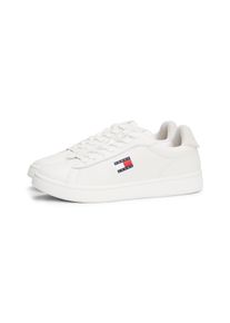 Tommy Jeans Herren Sneaker "ARCHIVE '98", Gr. 42, beige, Nappaleder, Textil, unifarben, sportlich, Schuhe, Freizeitschuh, Streetwear, Halbschuh,