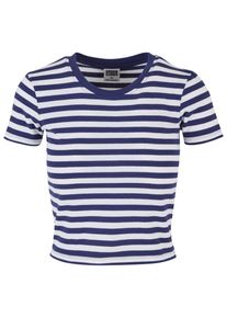 Urban Classics Herren T-Shirt "Urban Classics Damen Ladies Short Striped Tee", rot, casual, Gr. XXL, gestreift, 100% Baumwolle, Shirts