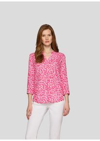 Rabe Damen Klassische Bluse "Bluse", pink, feminin, Gr. 42, gemustert, 100%Viskose, Blusen