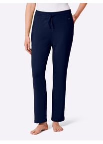 feel good Damen Dehnbund-Hose, Gr. 18, blau, 50% Baumwolle, 50% Polyester, unifarben, Hosen