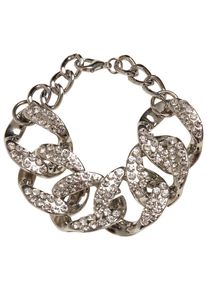 Urban Classics Damen Bettelarmband "Urban Classics Unisex Statement Bracelet", S/M, Baumwolle, silber, Baumwolle, Armbänder