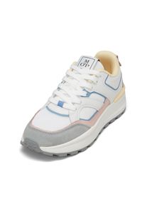 Marc O'Polo MARC O'POLO Damen Sneaker "aus Rindleder und Mesh", Gr. 39, orange, Obermaterial: 95% Leder (Rind), 5% Polyamid, unifarben, Schuhe