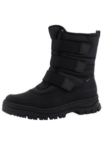 Romika Herren Winterboots, Gr. 41, schwarz, Lederimitat, Textil, unifarben, sportlich, Schuhe, Keilabsatz, Schnürboots, Outdoorschuh mit